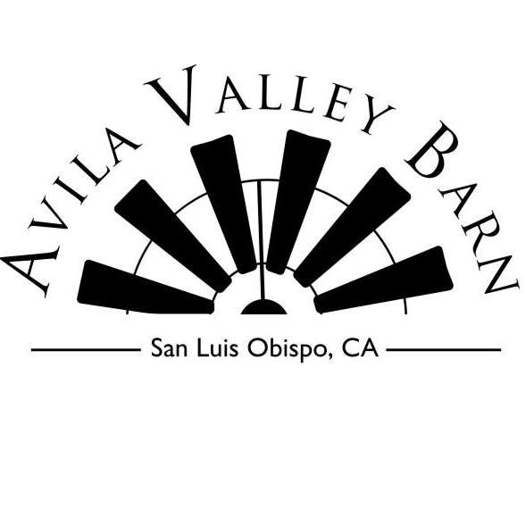 Avila Valley Barn logo with a stylized windmill graphic and the text “Avila Valley Barn, San Luis Obispo, CA.”